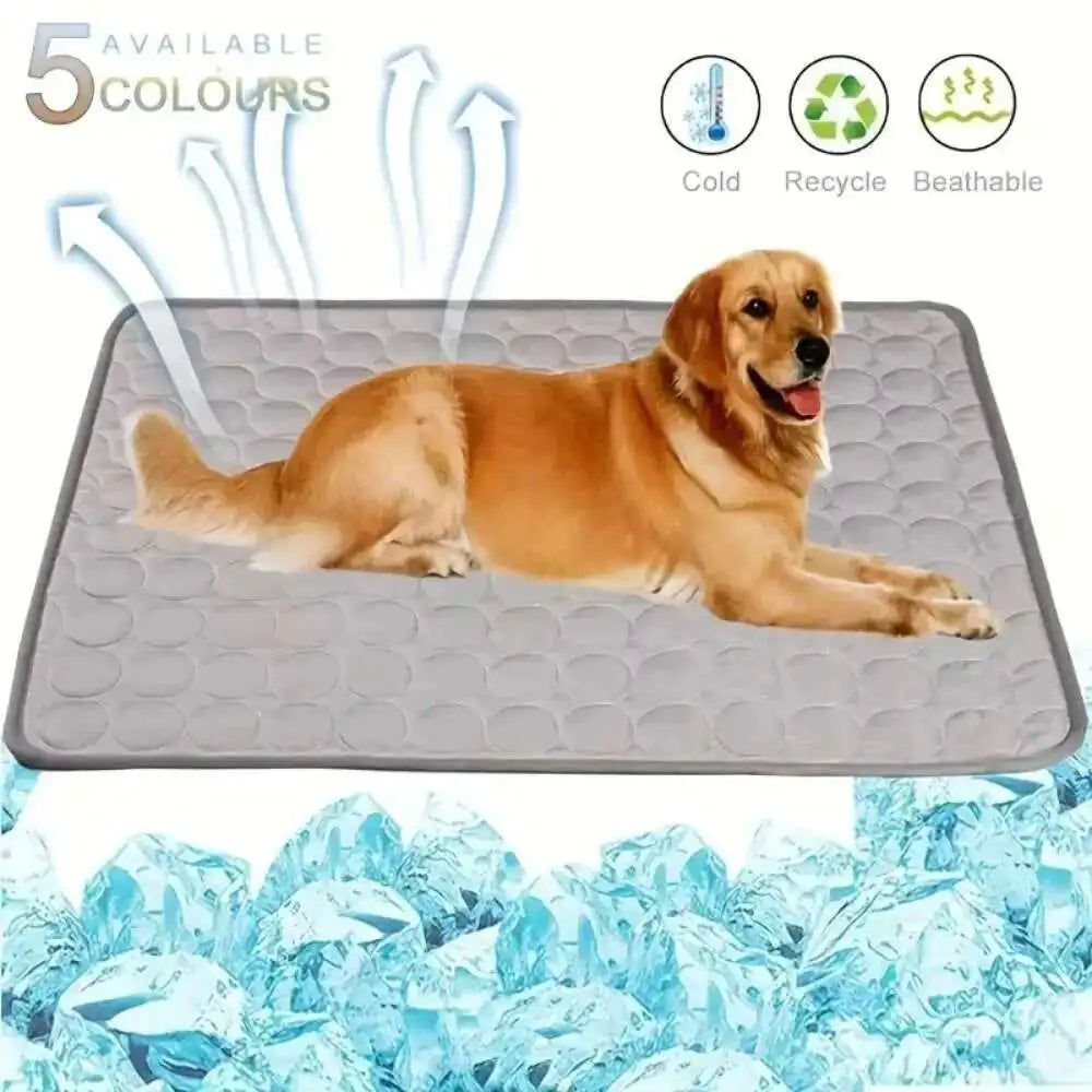 Tappetino Refrigerante per Cani XL- Effetto Ghiaccio, Lavabile, Anti-Graffio